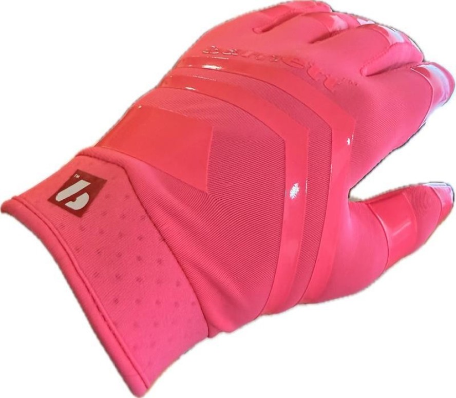 rękawice do futbolu amerykańskiego pro receiver, RE, DB, RB, Różowy FRG-03 JR