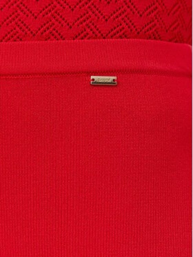 Gaudi Spódnica ołówkowa 511FD73005 Czerwony Slim Fit