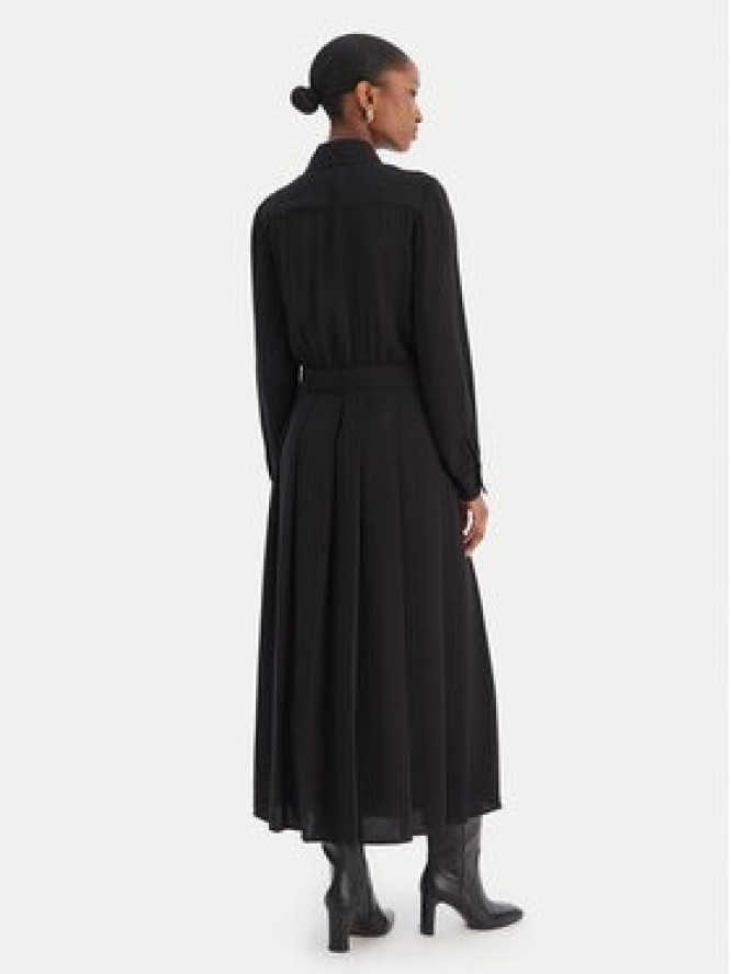 Liu Jo Sukienka koszulowa MF5145 T4241 Czarny Regular Fit