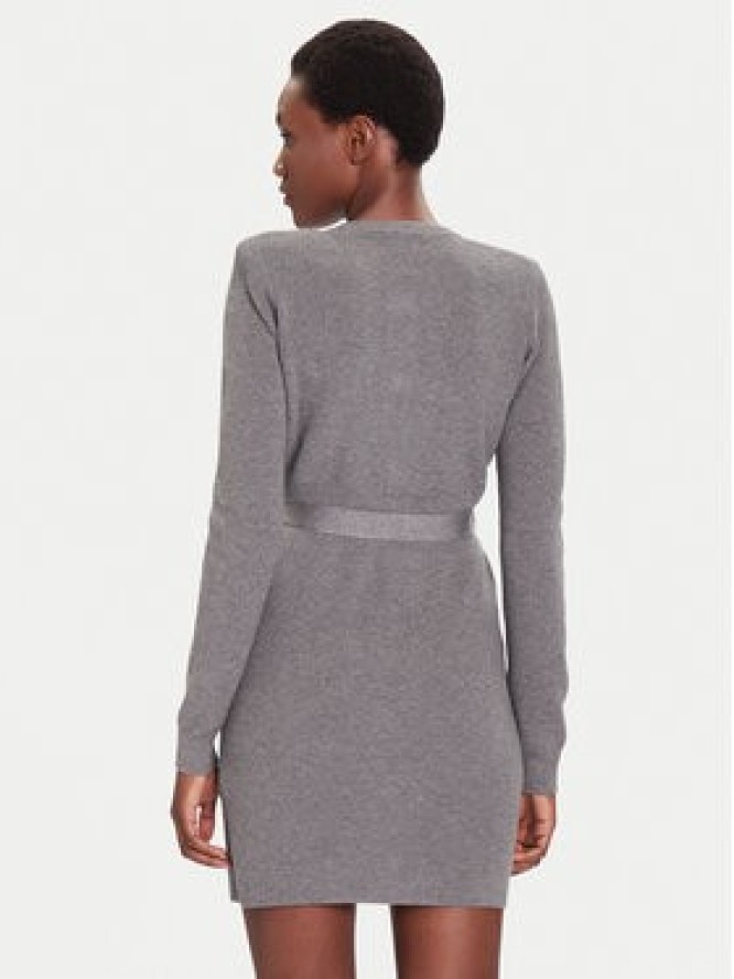 Liu Jo Sukienka dzianinowa MF5371 MS99E Szary Slim Fit