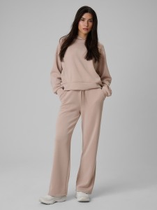 4F Spodnie dresowe z modalem damskie - beżowe L