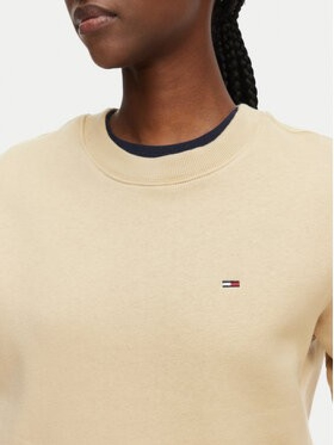 Tommy Jeans Bluza Flag DW0DW19959 Beżowy Regular Fit