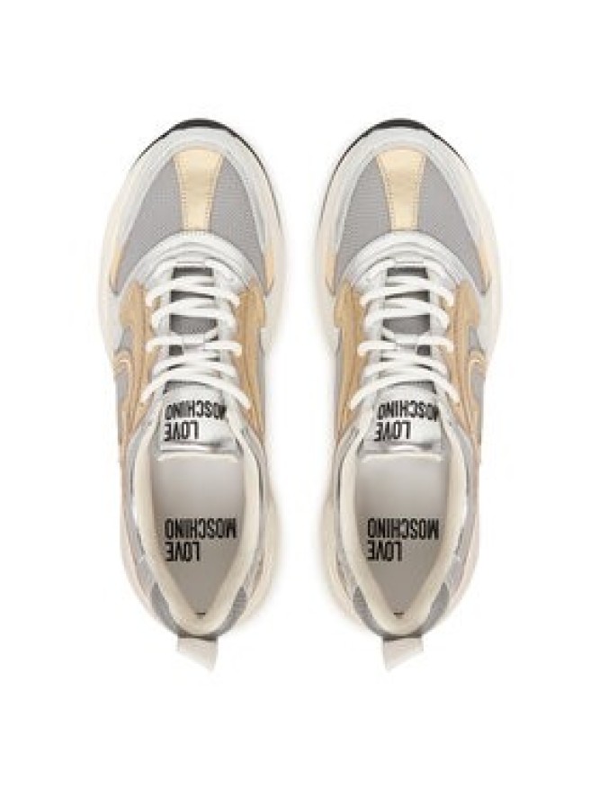 LOVE MOSCHINO Sneakersy JA15456G0OIQC90A Biały