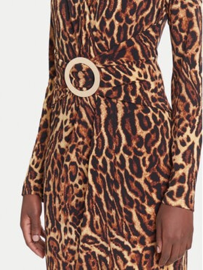 Joseph Ribkoff Sukienka koktajlowa 253091 Brązowy Slim Fit