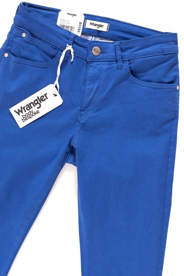 SPODNIE WRANGLER DAMSKIE SKINNY CROP TURKISH SEA W28MHL291 112128460