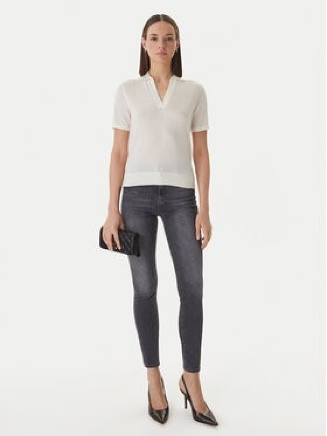 Guess Sweter W6GR03 Z0583 Écru Regular Fit