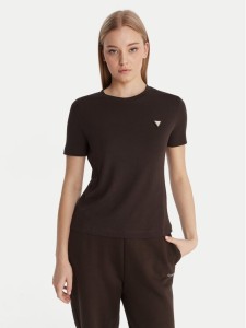 Guess T-Shirt V6RI17 KD741 Brązowy Regular Fit