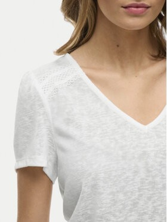 Vila T-Shirt Amer 14093441 Biały Regular Fit