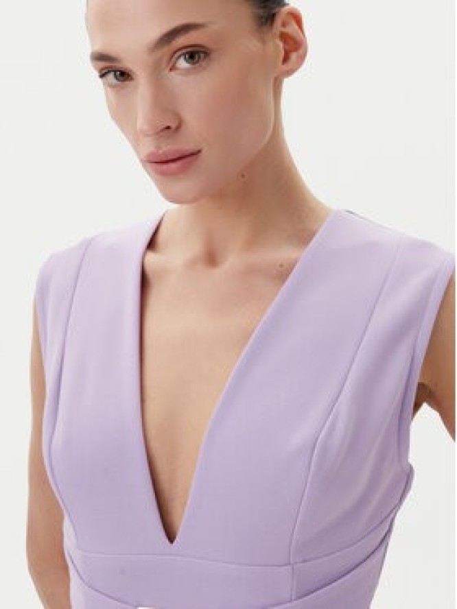 Rinascimento Sukienka koktajlowa CFC0123769003 Fioletowy Regular Fit