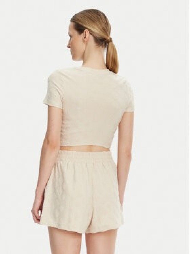 Guess T-Shirt V5GP21 KCT02 Beżowy Regular Fit