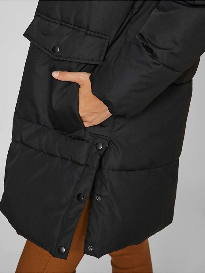 Vila Płaszcz zimowy w kolorze czarnym rozmiar: 38