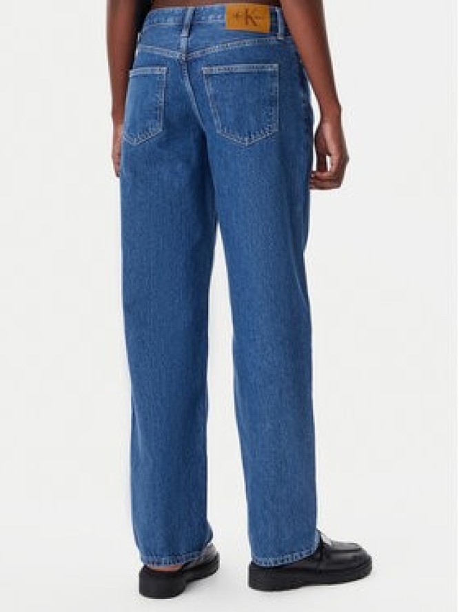 Calvin Klein Jeans Jeansy 90's J20J225134 Granatowy Loose Fit