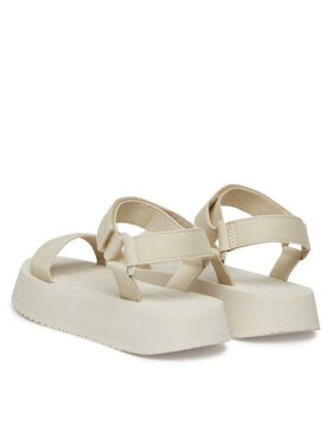 Calvin Klein Jeans Sandały Sandal Velcro Webbing Mg YW0YW01693 Écru