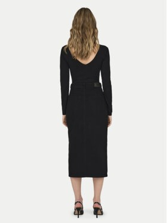 ONLY Spódnica jeansowa Siri 15324365 Czarny Regular Fit