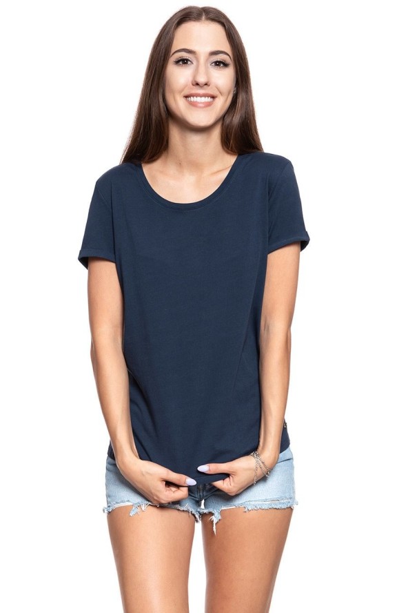 MUSTANG T SHIRT DAMSKI Alina C Embro Blue Nights 1009061 4085