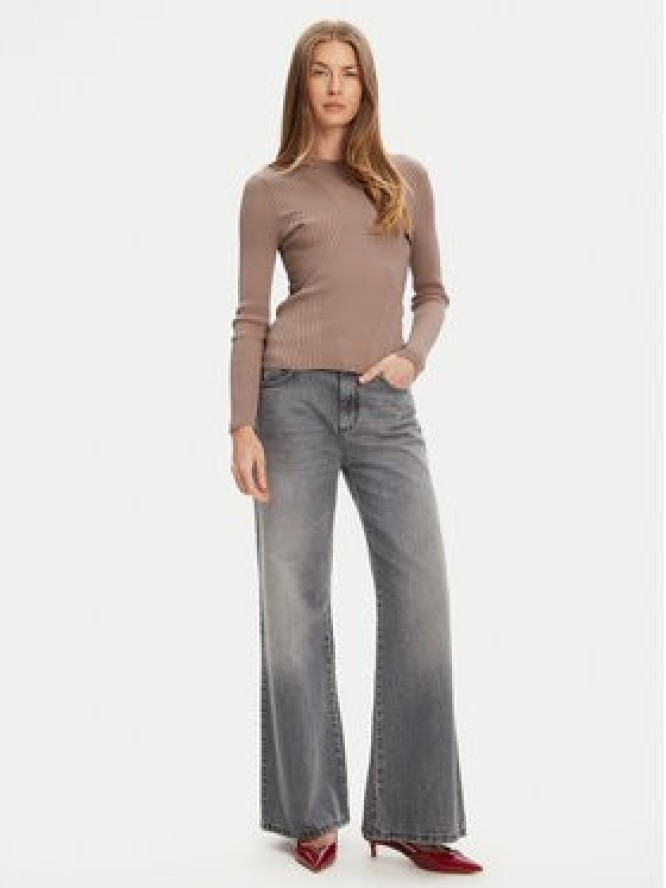 Guess Sweter W5YR08 Z0040 Brązowy Regular Fit