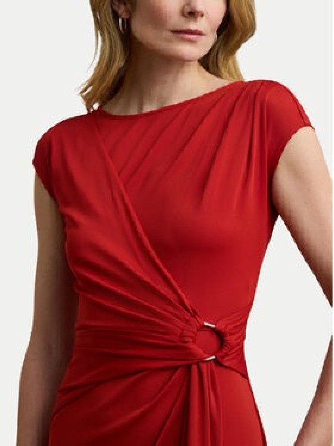 LAUREN RALPH LAUREN Sukienka koktajlowa 200973601002 Czerwony Slim Fit