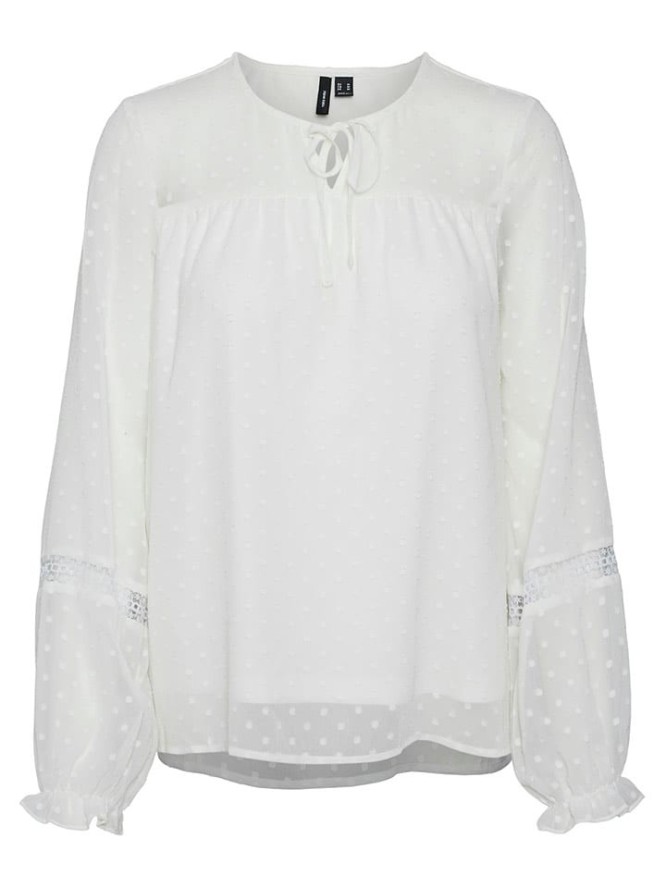 Vero Moda Bluzka w kolorze białym rozmiar: M