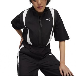 Kurtka PUMA YELLOW DARE TO WOVEN VEST Czarny