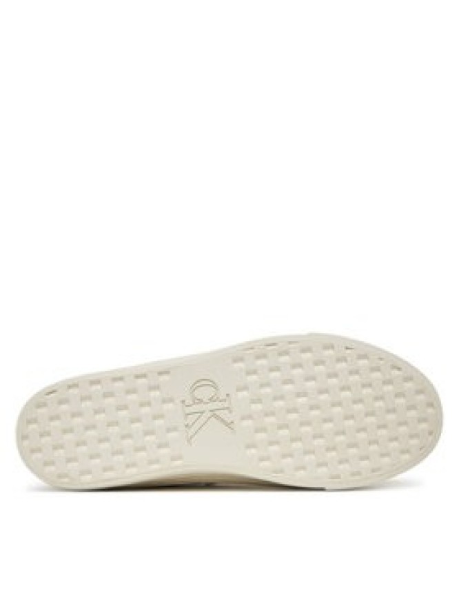 Calvin Klein Sneakersy Vulc Flatf Snowboot Nylon Mix Mg YW0YW01977 Biały