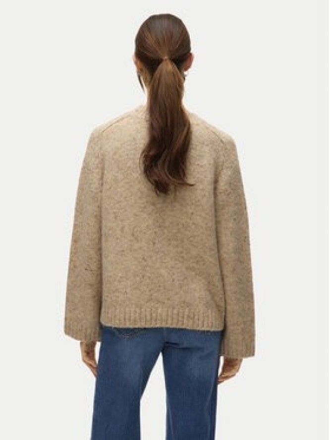 Vero Moda Sweter Ingrid 10331365 Beżowy Regular Fit
