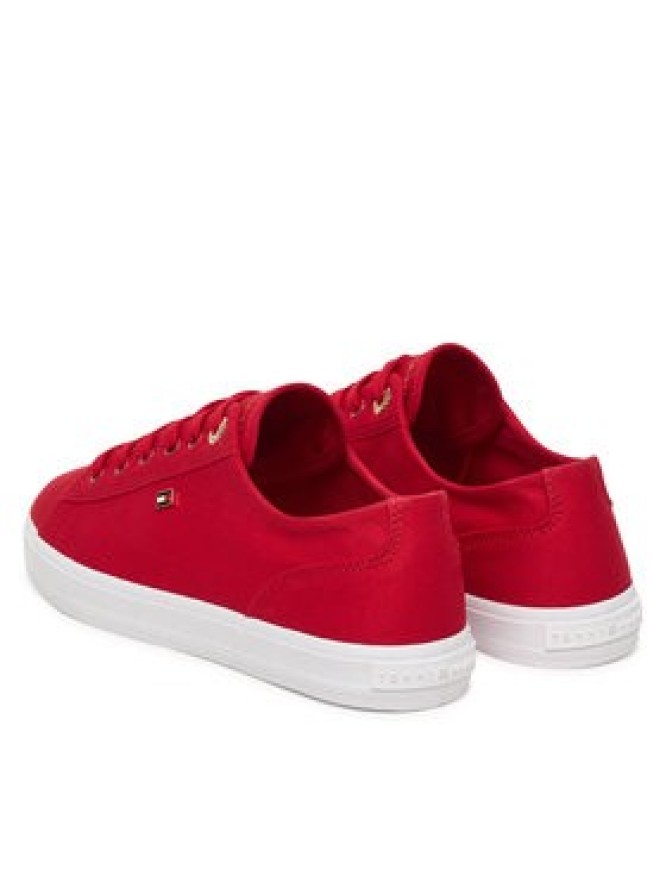 Tommy Hilfiger Sneakersy Th Foxing Sneaker Canvas FW0FW09170 Czerwony