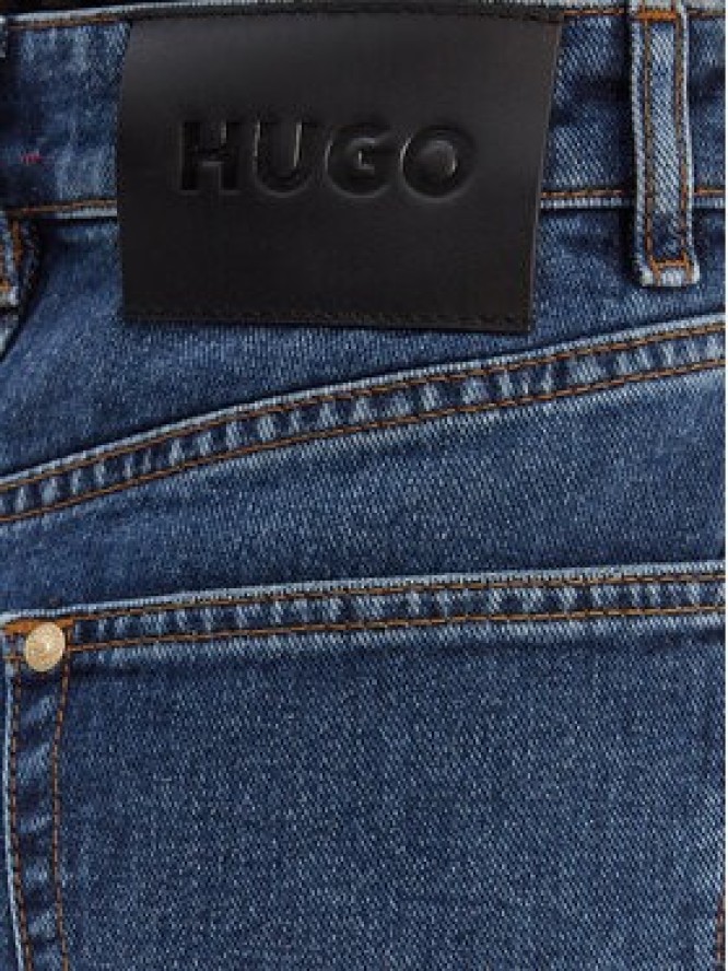 HUGO Jeansy Geredith 50553175 Niebieski Wide Leg