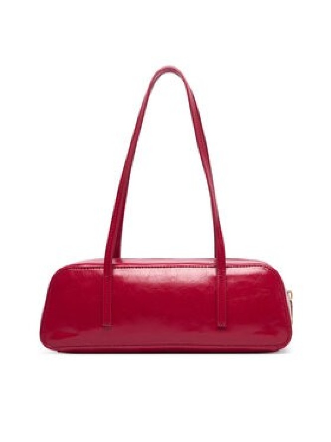 Calvin Klein Torebka Foil Logo Glossy Bauletto LV04F3638G Czerwony