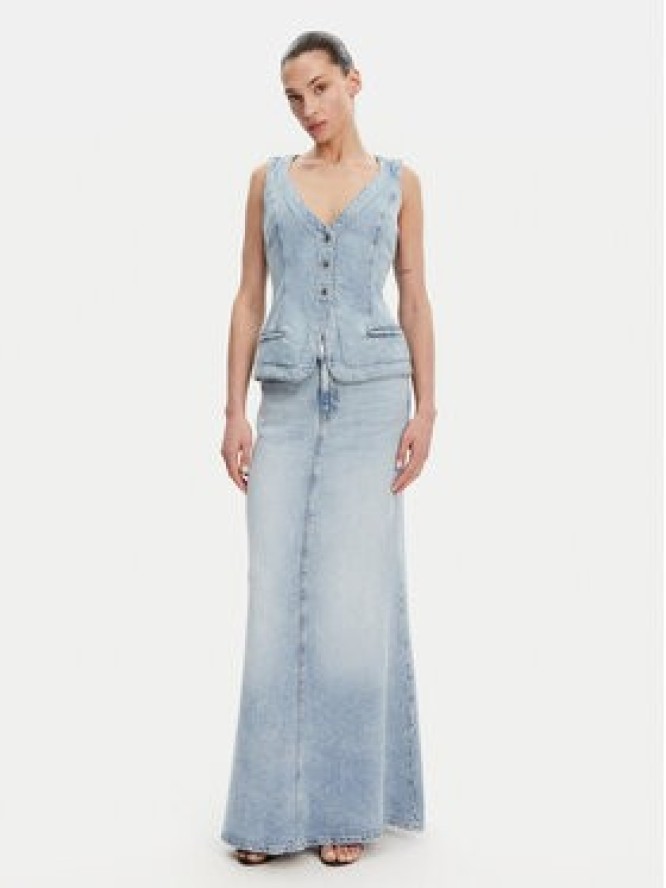 Guess Spódnica jeansowa W5GD83 D5B96 Niebieski Regular Fit