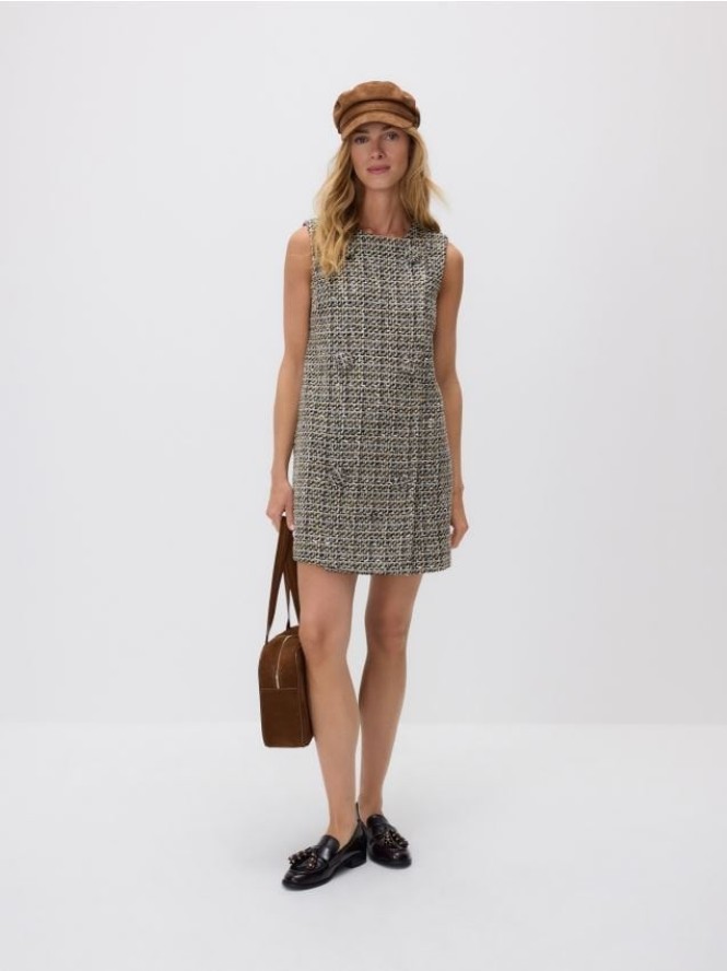 Loafersy z ozdobnymi elementami - ciemnobrązowy