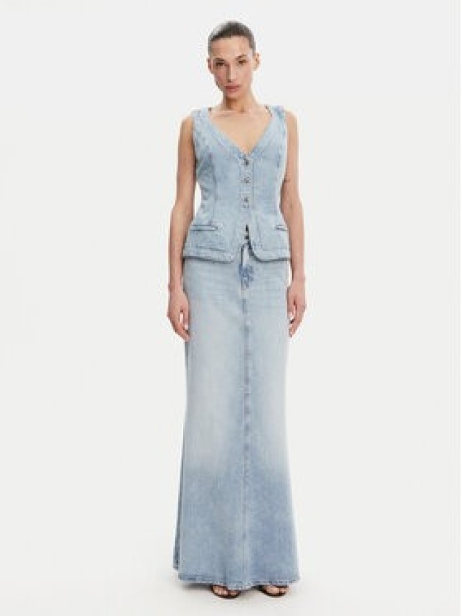 Guess Kamizelka W5GN89 D5B96 Niebieski Regular Fit