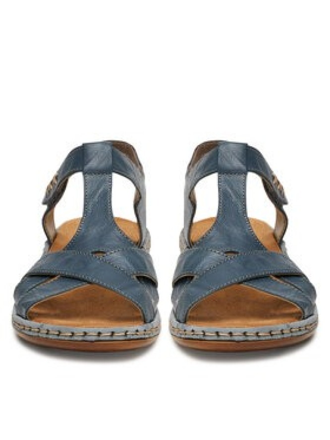 Rieker Sandały 65919-12 Niebieski