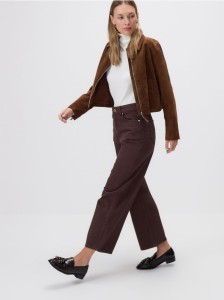 Jeansy culotte - dark grey jeans