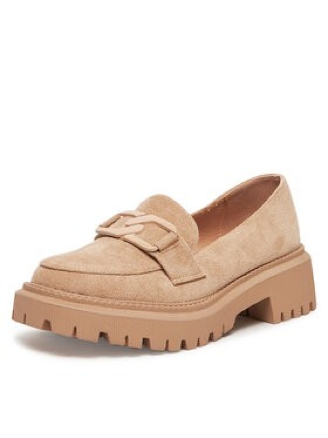 DeeZee Loafersy LE601-5 Beżowy