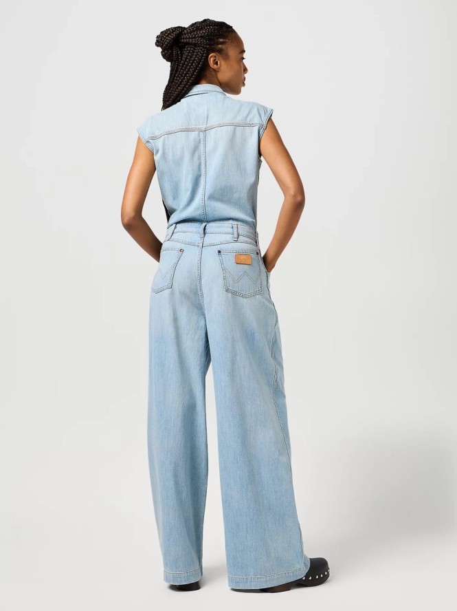WRANGLER DAMSKI KOMBINEZON JEANSOWE WRANGLER TROUSER JUMPSUIT PALE BLUE WASH 112362713
