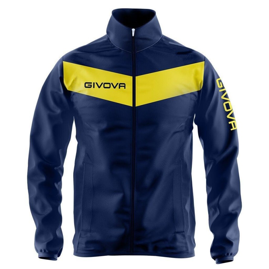 Kurtka sportowa Givova Rain Blue-giallo Blue