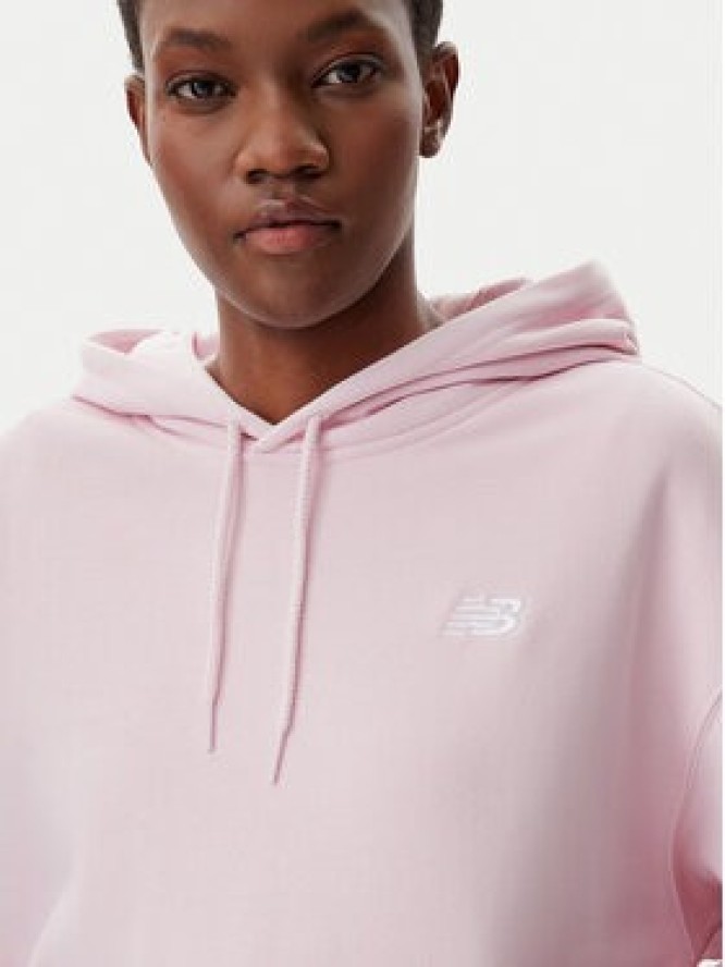 New Balance Bluza WT41507 Różowy Relaxed Fit
