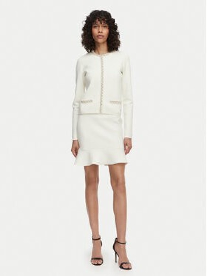 Guess Spódnica mini W6RD75 Z4422 Écru Regular Fit