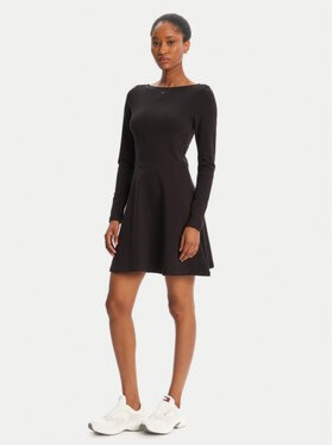 Tommy Jeans Sukienka codzienna Essential DW0DW21745 Czarny Regular Fit