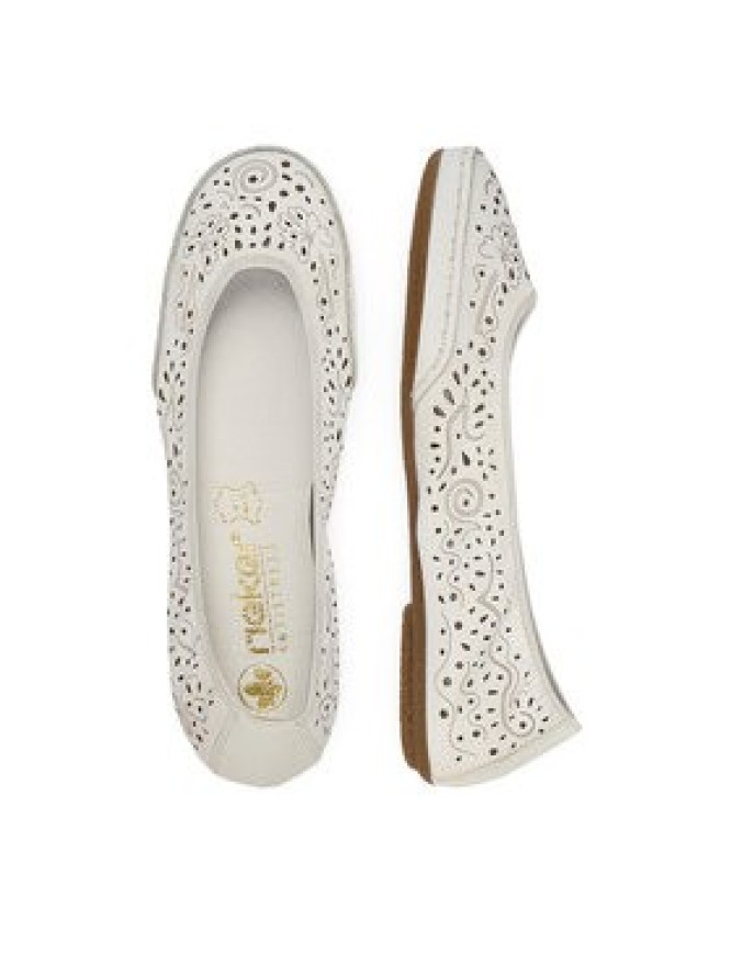 Rieker Baleriny CEO-41460-80 Biały