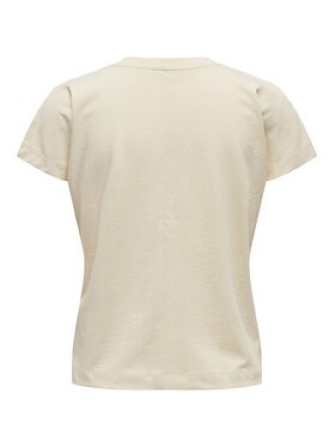 ONLY T-Shirt Erica 15308926 Beżowy Oversize
