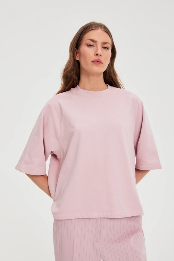 Bluza oversize różowa