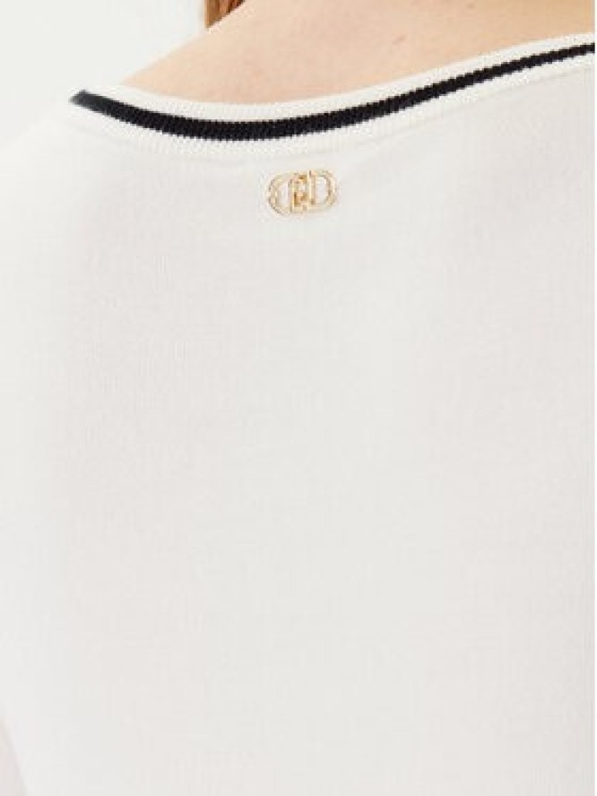 Liu Jo Sport Sweter TF5209 MS49I Écru Regular Fit