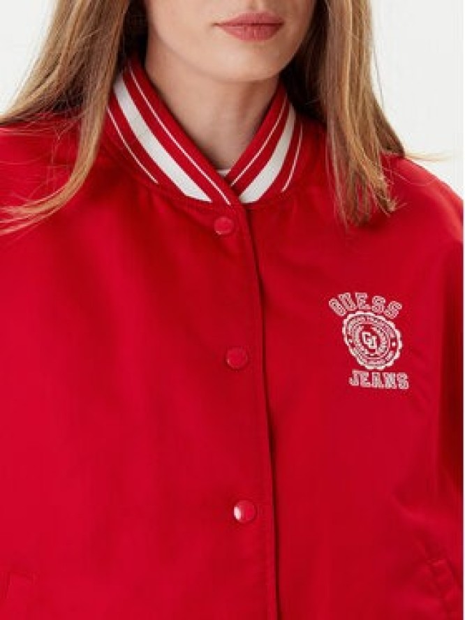 Guess Jeans Kurtka bomber W5YL15 WHAA2 Czerwony Regular Fit