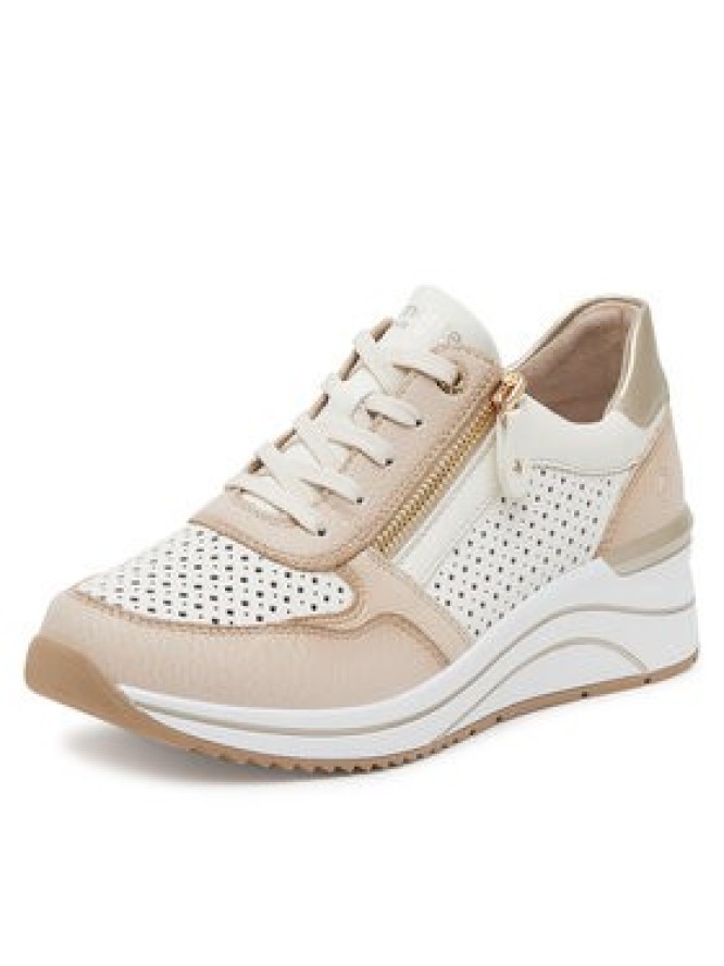 Remonte Sneakersy D0T14-81 Beżowy