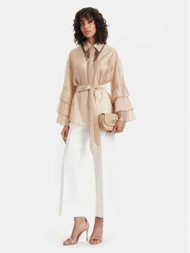 ACCESS FASHION Koszula 63-7068-125 Beżowy jasny Relaxed Fit