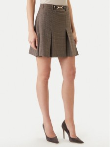 Morgan Spódnica mini 261-JEN.F Brązowy Regular Fit
