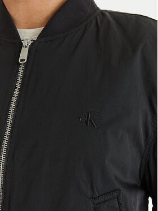Calvin Klein Jeans Kurtka bomber Essential LV047F505G Czarny Regular Fit