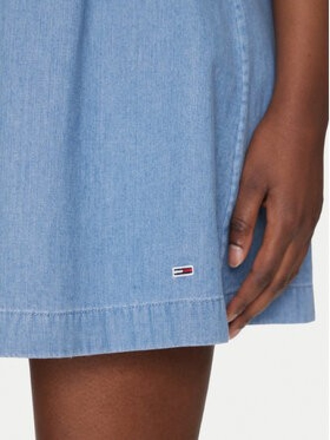 Tommy Jeans Sukienka letnia DW0DW20677 Niebieski Regular Fit