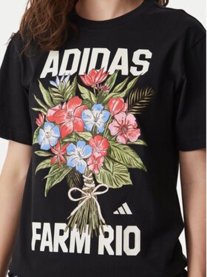 adidas T-Shirt Fram Rio Graphic KR02801 Czarny Regular Fit